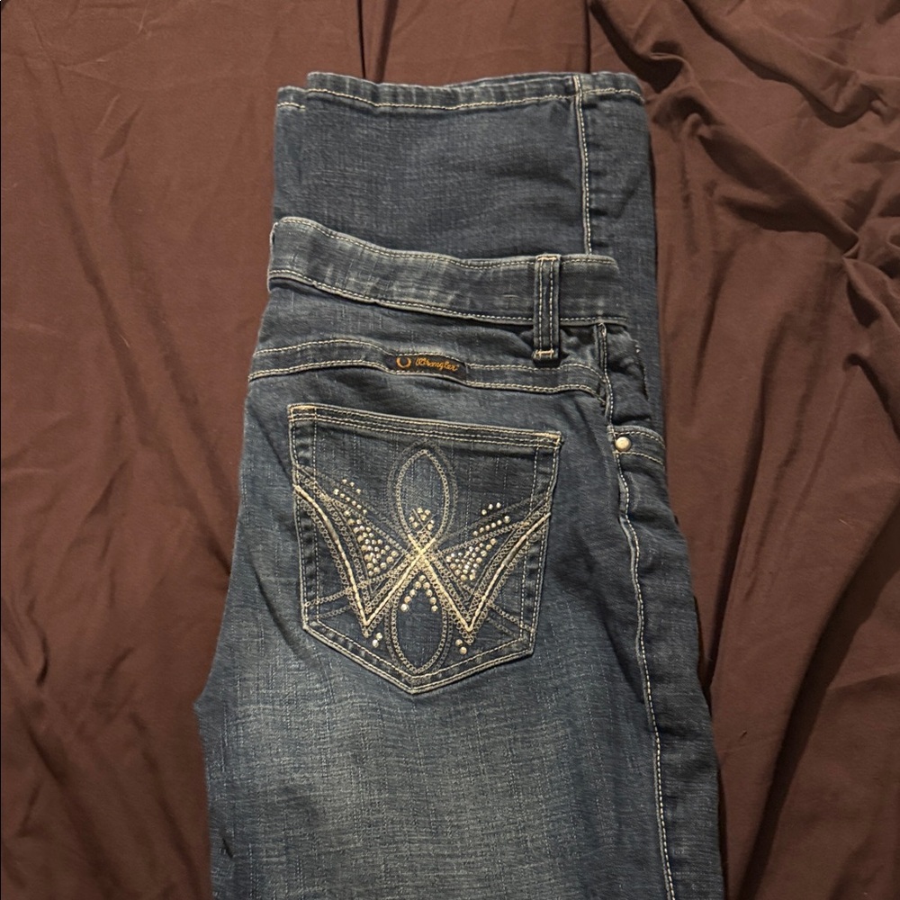 Wrangler Women's Dark Blue Boot Cut Jeans